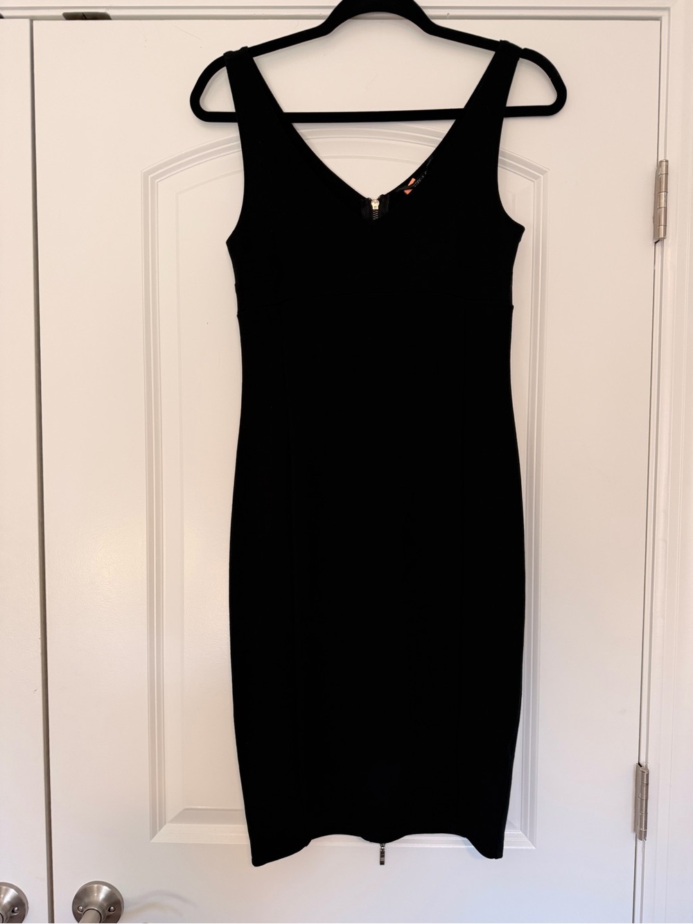 Felicity & Coco Sleek Black Midi Sheath Dress